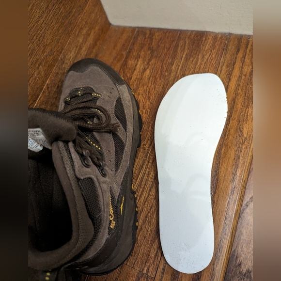 Columbia Hiking Boot, brown Waterproof Leather mens size 7.5, Winter Boot - Picture 14 of 14